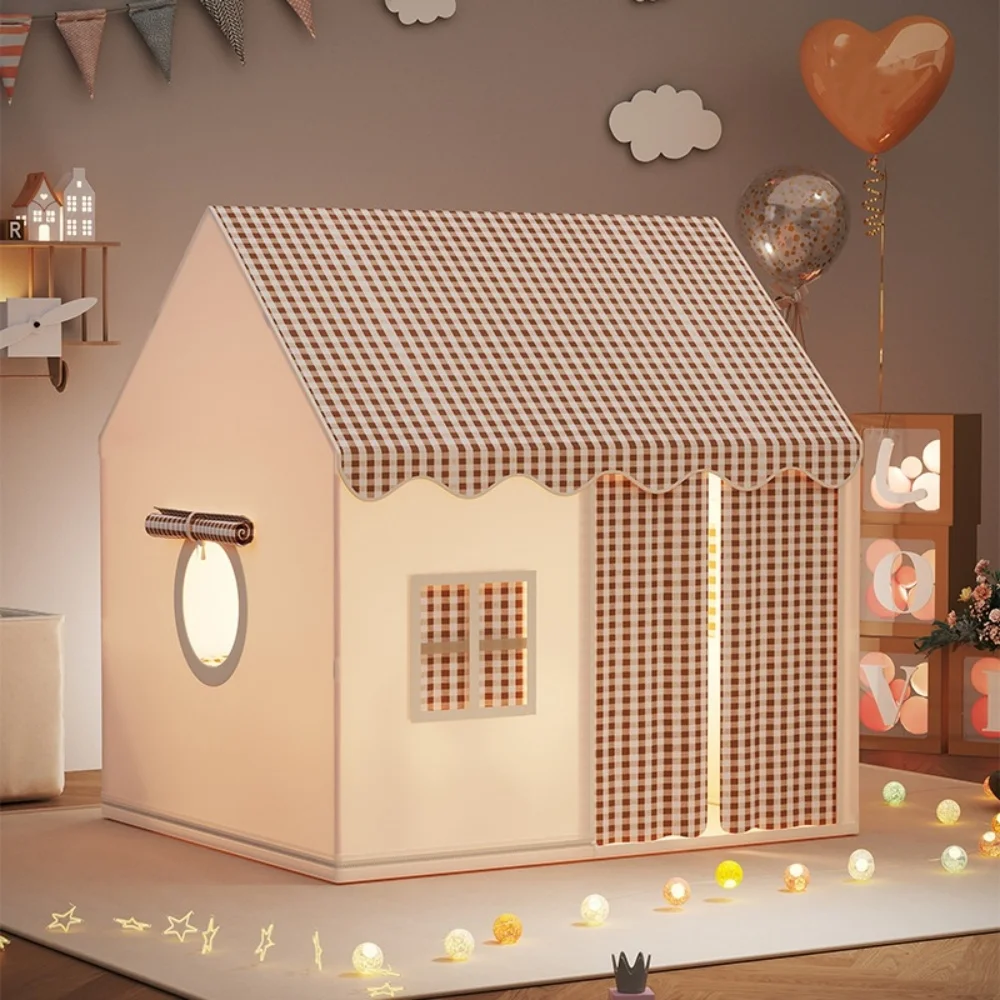 Children's Tent Play House Indoor Formaldehyde-Free Strong Bracket Large Space Available in Three Colors Kids Indoor Play Area