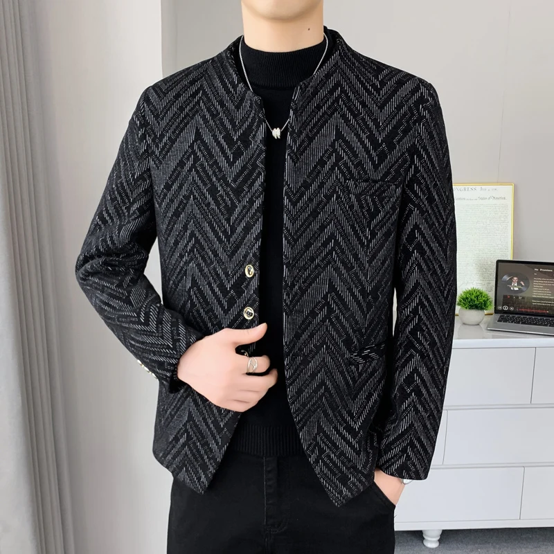 New Blazer Fashionable Outdoor Travel Trend Gentleman Youthful Wedding Versatile Host Campus Casual Korean Style Men's Blazer