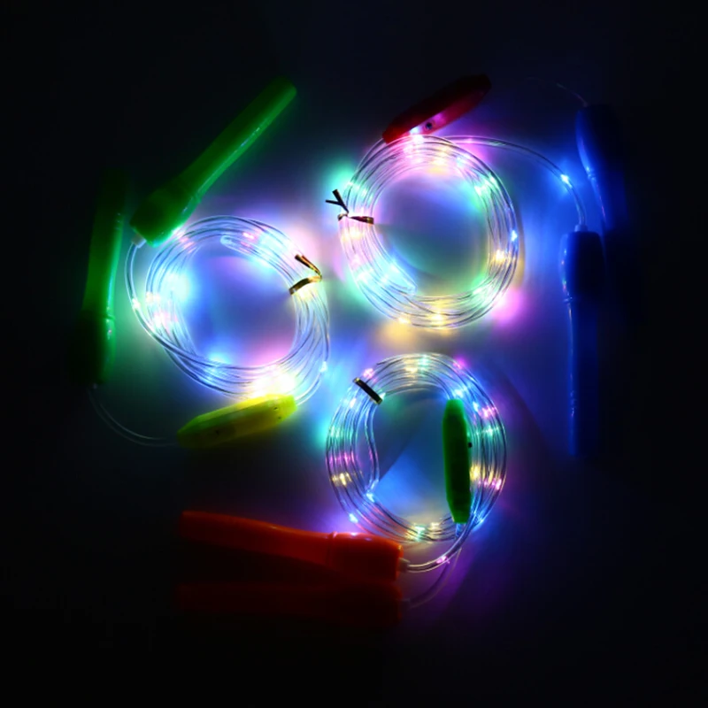 Light Up Led Skipping Rope Kids Children Jump Exercise Fitness Kids Random Color