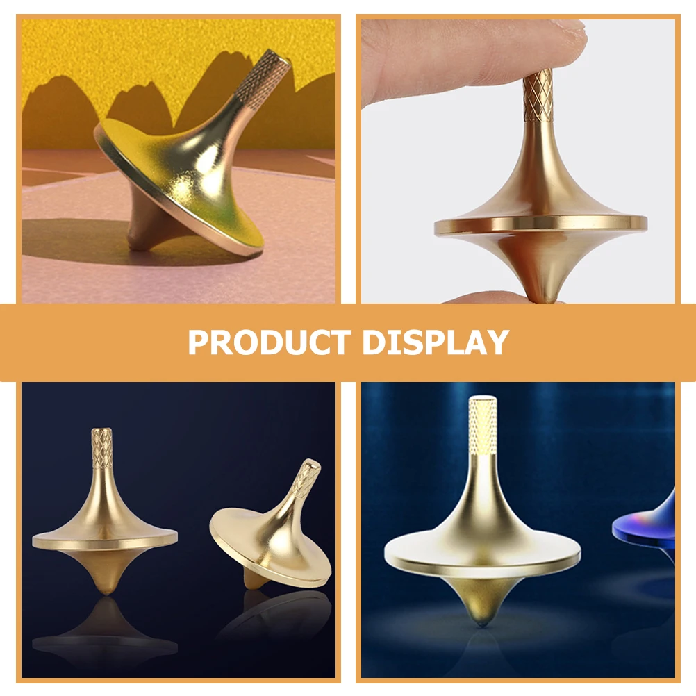 

Yellow Brass Copper Gyroscope Durable Lightweight Portable Decompression Desk Fidget Hand Eye Coordination Party Favor