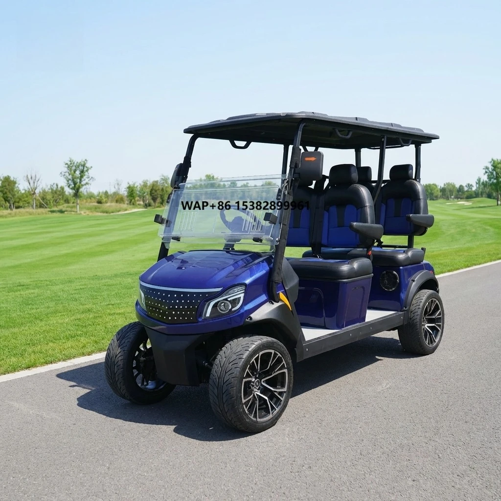 2026 Hot Offroad Hunting Cart Golf Buggy Lithium Battery Electric Car for 6 People Accept Customize