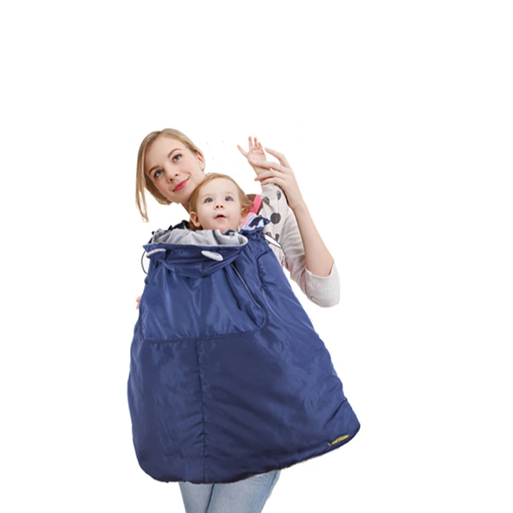 

Baby Carrier Waist Support Strap Adjustable Windproof Hood Newborn Breathable Polyester Warm Cape For Infants Multiple