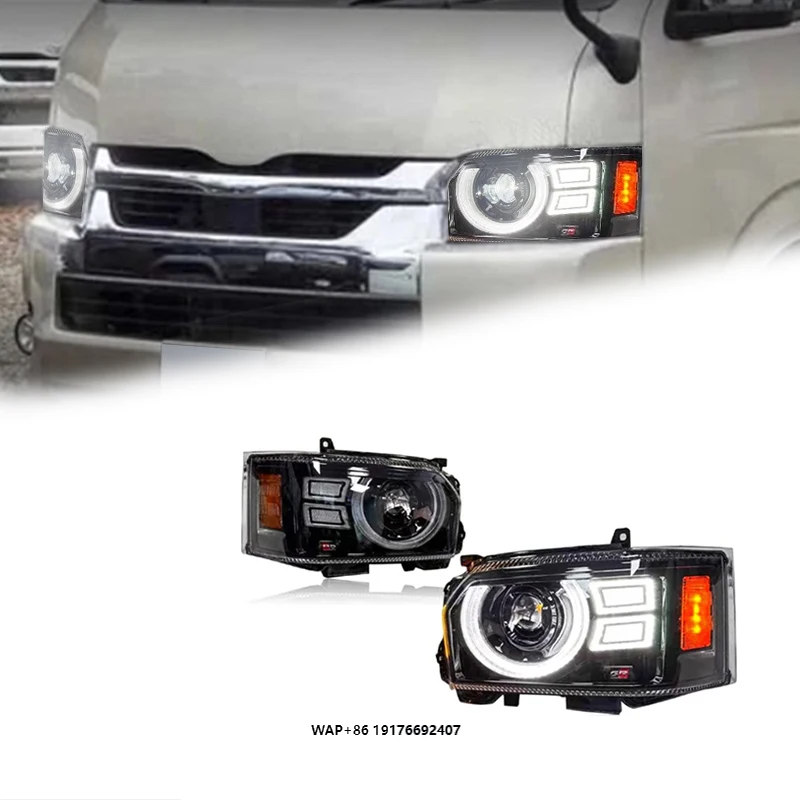 

FT Car Lights forToyota Hiace Headlights 2005-2018 Hiace LED Projetor Headlamp Daytime Running Light Automotive Accessories