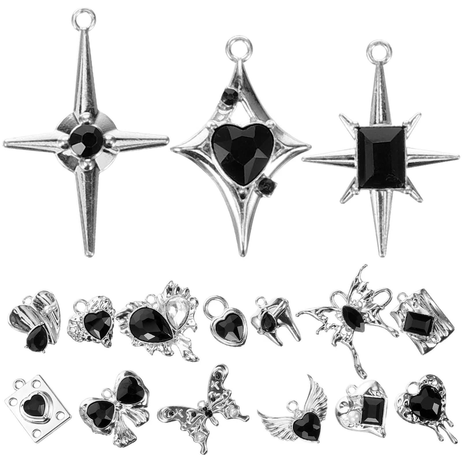 

16 шт., подвески из сплава, подвески в виде тьмы для изготовления ювелирных изделий своими руками, серьги, браслет, ожерелье, ремесленные фурнитура