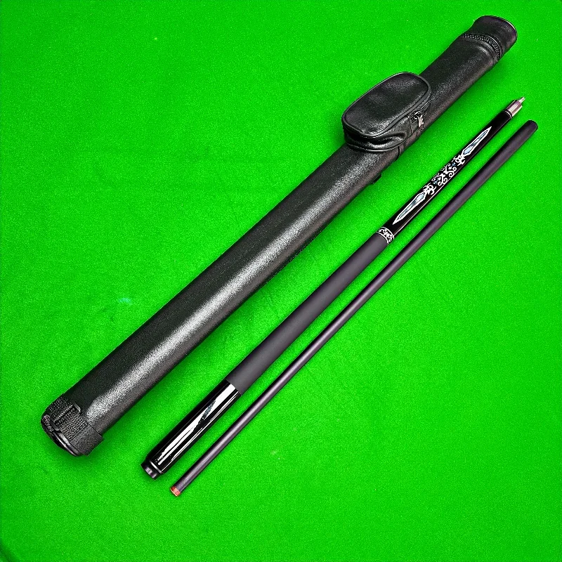 

Carbon Fiber Pool Cue Stick - 1/2 Construction, Stainless Steel Joint, Durable and Accurate Cue for Portability