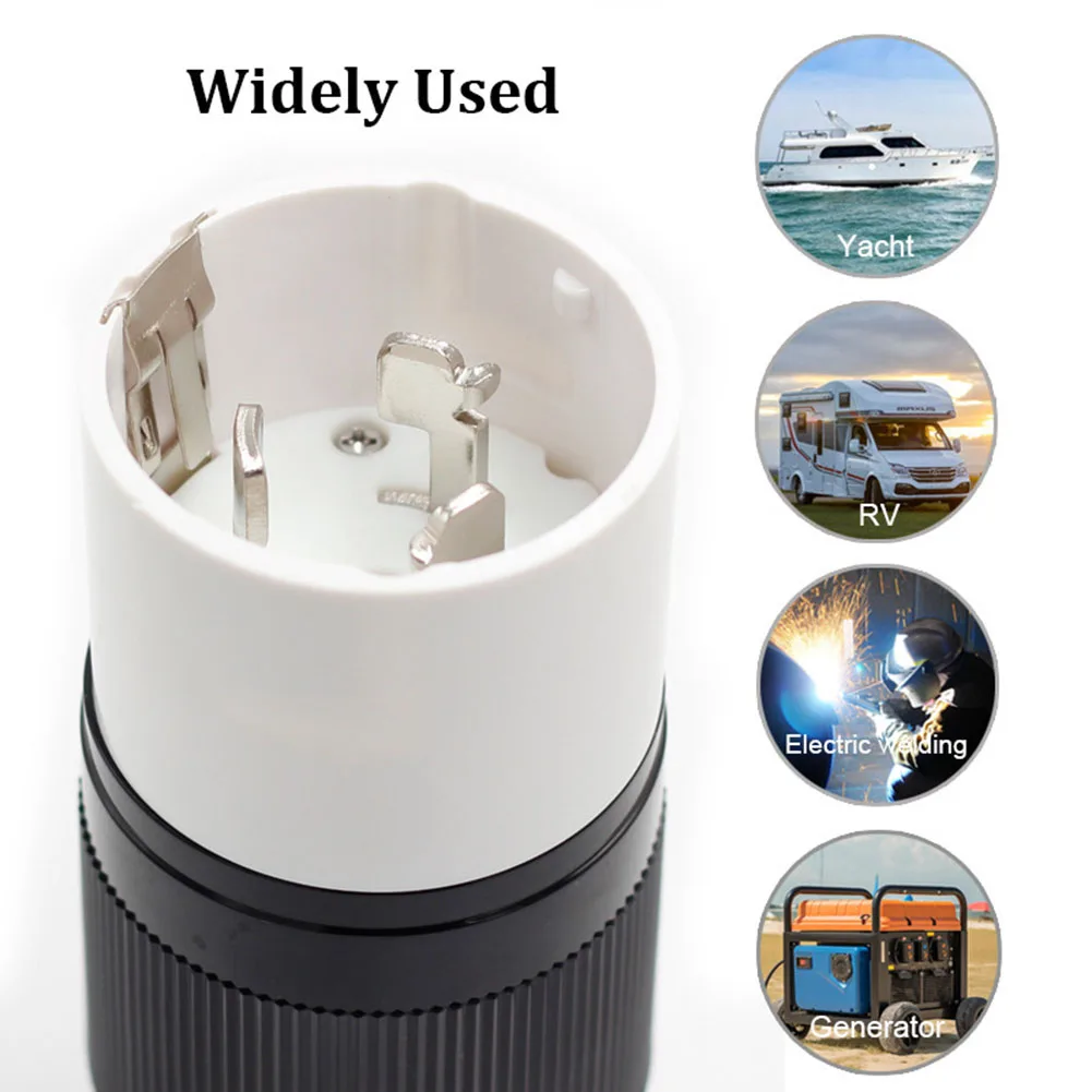 

Replacement 50 Amp Locking End Power Adapter for RV 125/250V Electrical Connection Kit for Motorhomes Trailers Boats Caravans