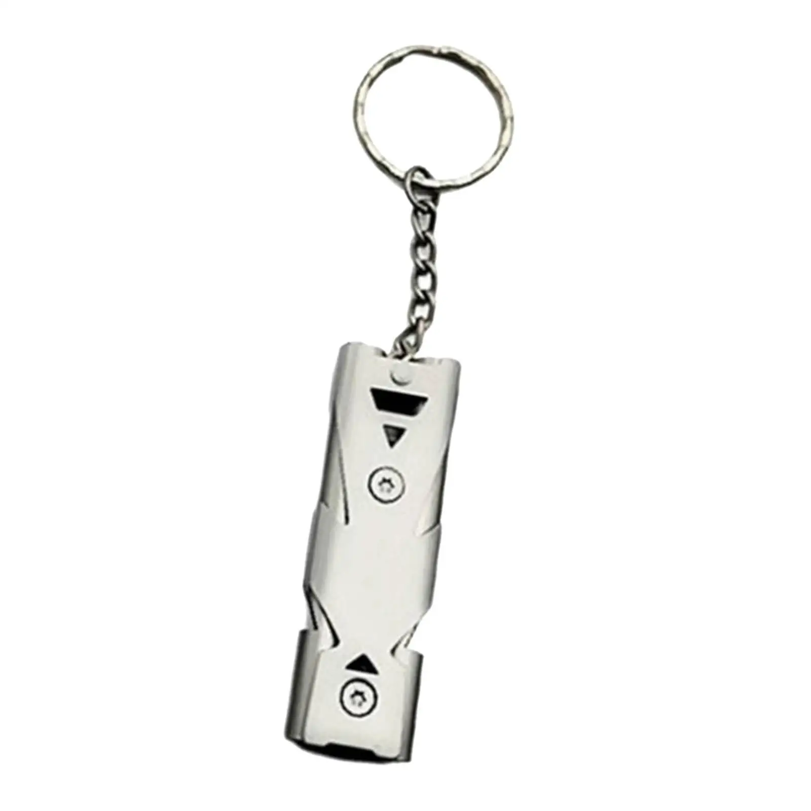 في الهواء الطلق SOS سلامة صافرة دائم المعادن المدمجة المفاتيح أدوات إنقاذ صوت عال لركوب القوارب حارس الحياة التخييم التنزه السفر #2