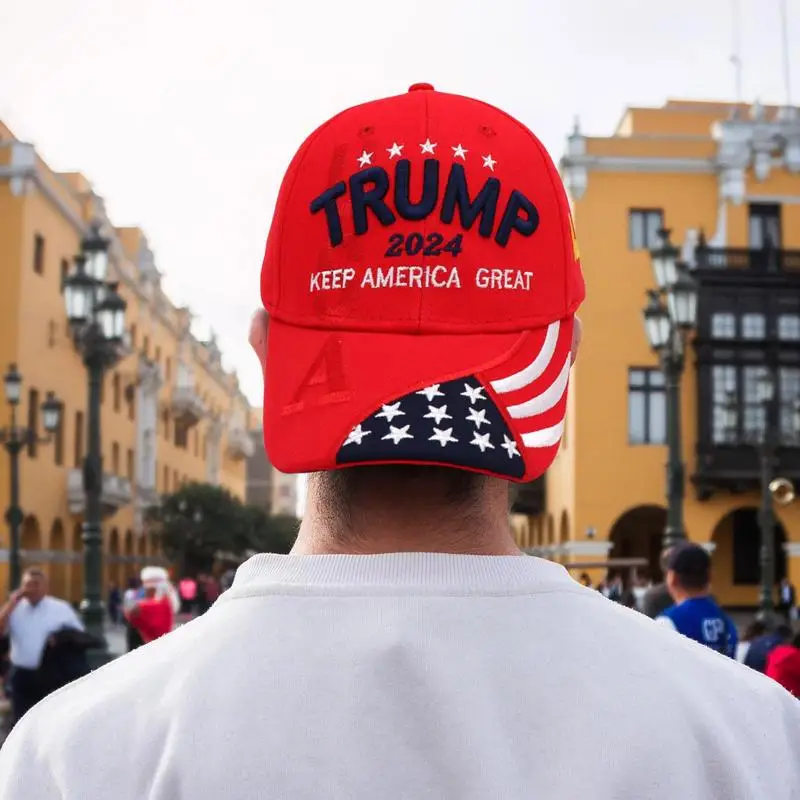 2024 Presidential Election Cap Baseball Cap Adjustable Snap Sports Hat Donald Trump Hat Trump Supporter Hat For Cycling Hiking