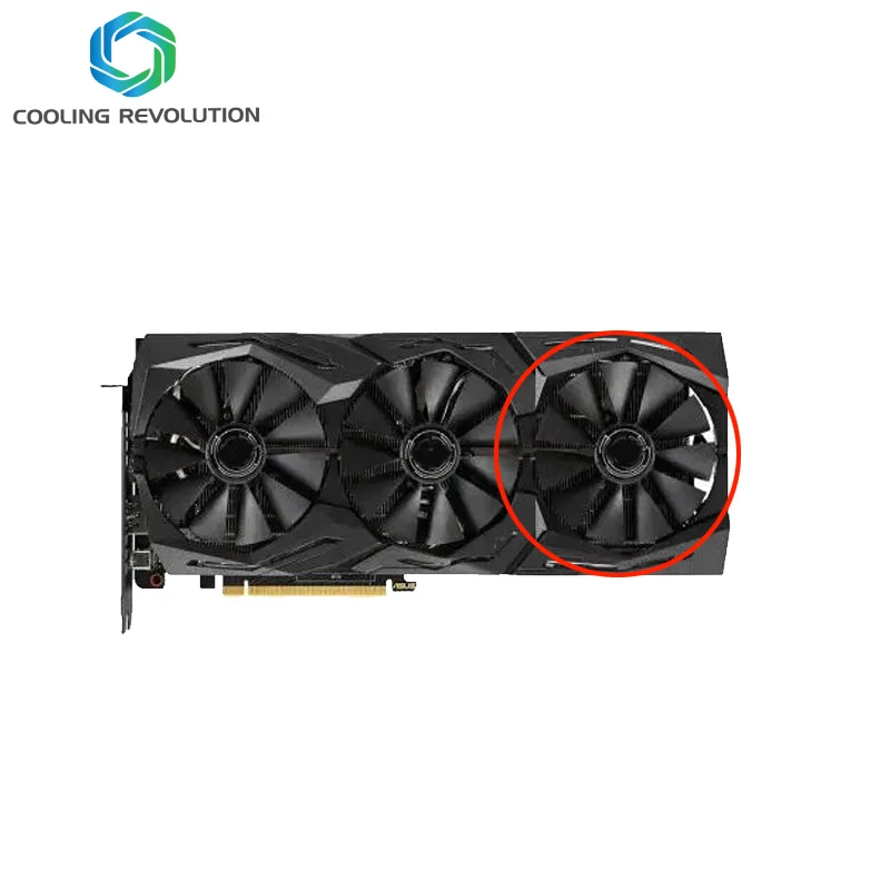 Original for ASUS ROG-STRIX-RTX 2060 2070-O8G-GAMING RTX2060 RTX 2070 Graphics Video Card cooling fan T129215SH T129215SL