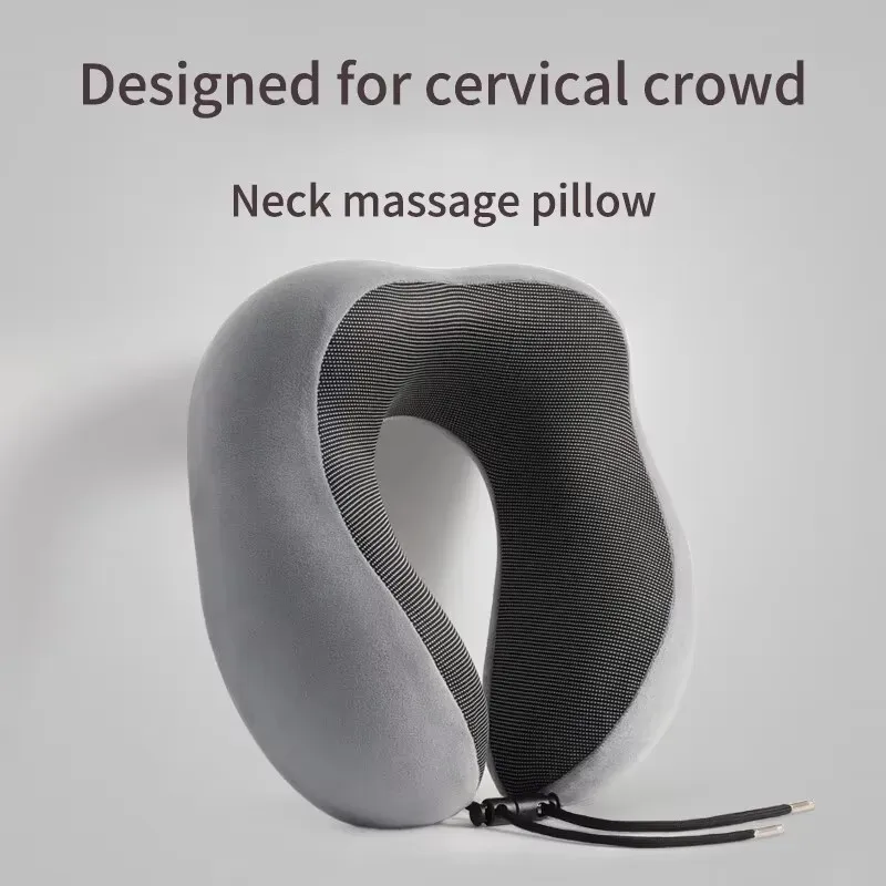 U Shaped Memory Foam Neck Pillows Soft Travel Pillow Massage Neck Pillow Sleeping Airplane Pillow Cervical Healthcare Bedding
