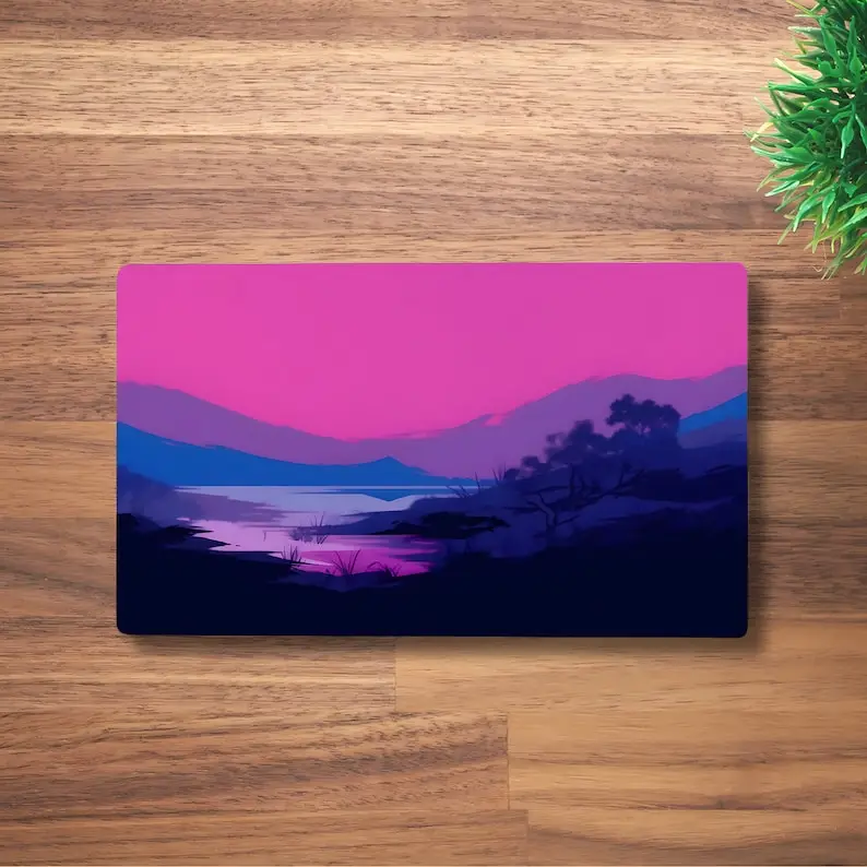 

Nature Landscape Valley Mountain TCG OCG LGBT Play Mat Size 60x35cm Mouse Pad Large Rubber Anti-slip Desk Accessories Mousepad