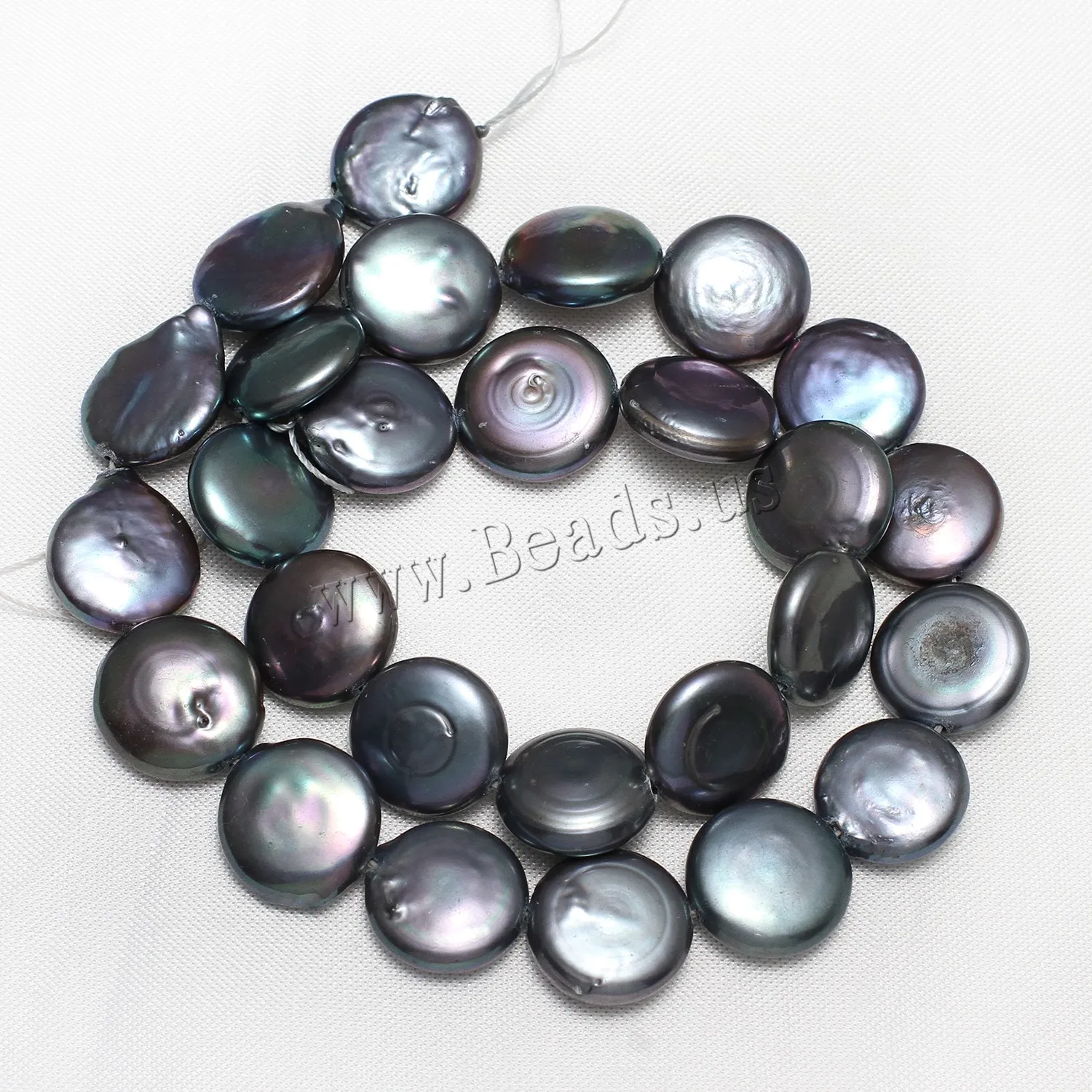 100% Natural Freshwater Cultured Pearls Button Shape 13-14mm Black Pearls for DIY Making Jewlry Necklace Bracelet Accessories