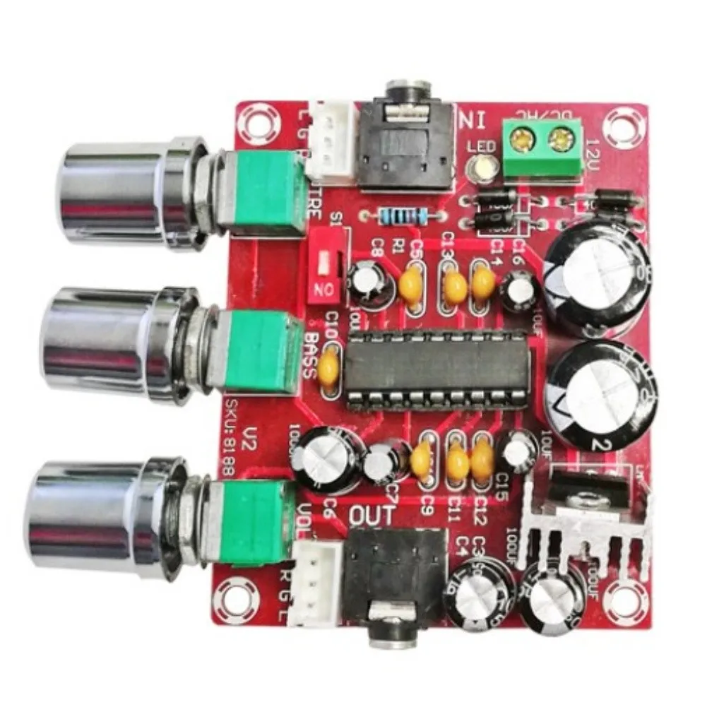 

XH-M151 BBE Audio Processor Preamp Tone Board With Bass Treble Volume Control 12V Digital Audio Processor XR1075 Chip Accessory