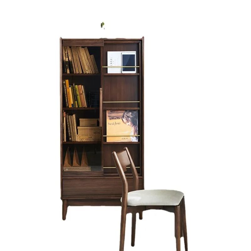 

Modern simple floor-to-ceiling display cabinet, study wall locker