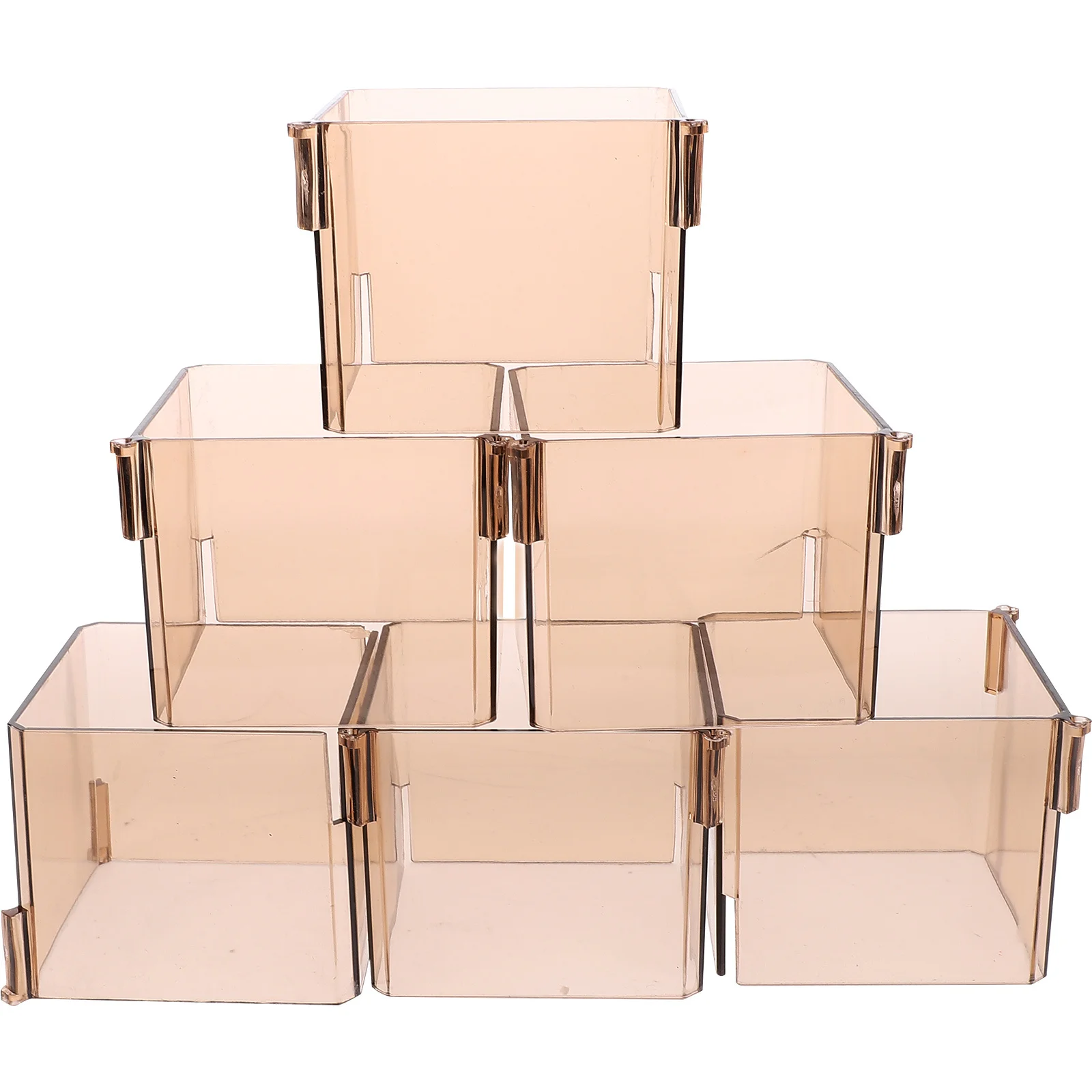 

6Pcs Drawer Divider Organizer Combination Storage Box Closet Drawer Separator for Socks Ties Underwear