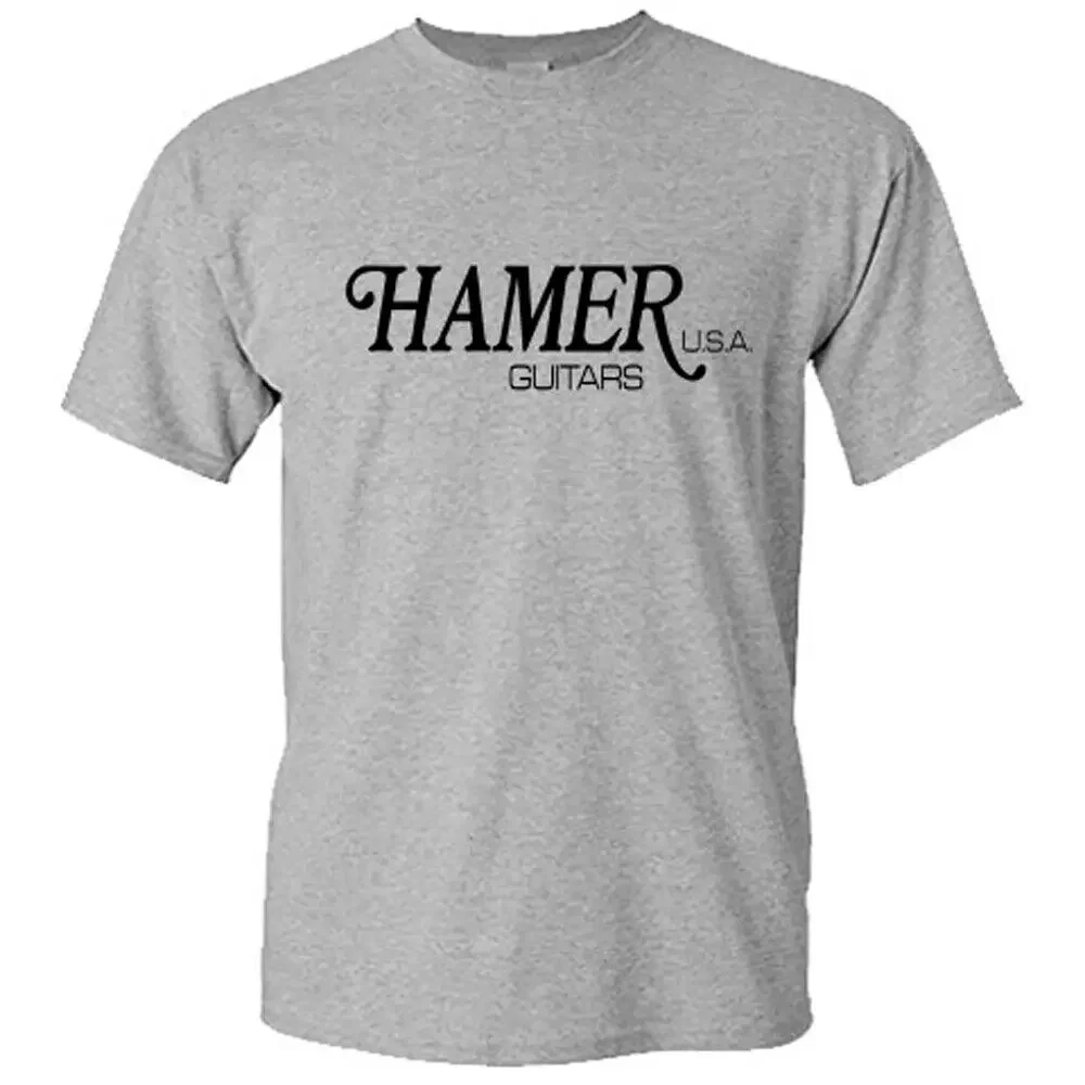 Hamer Guitars USA Men's Grey T shirt Size S to 5XL