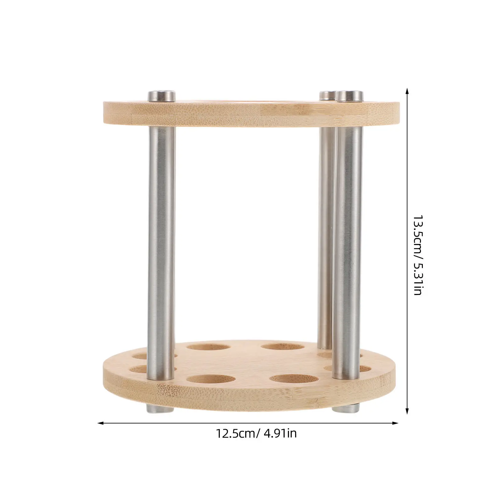 Multifunctional Bamboo Incense Tube Display Rack Sturdy Finish Incense Stick Holder Desktop Dressing Table Decor Storage
