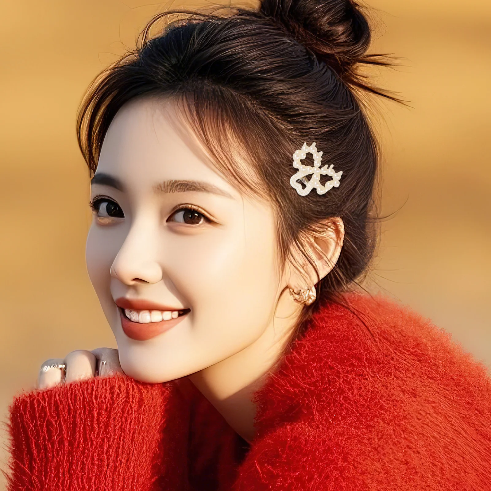 

20Pcs Mini Pearl Hair Claw Clips Lightweight Elegant Small Hairpins for Office Casual Wear Hair Accessories Elegant Claw Clips