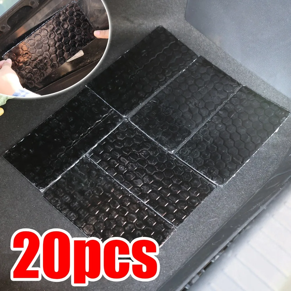 universal-car-sound-deadener-noise-insulation-mat-acoustic-damping-heat-shield-butyl-rubber-aluminium-plate-auto-interior-decal