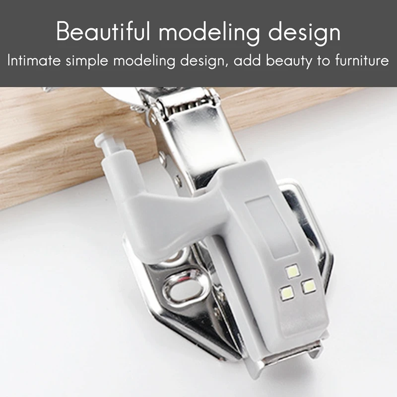 10Pcs Cabinet Cupboard Wardrobe LED Hinge Light Smart Sensor Lamp