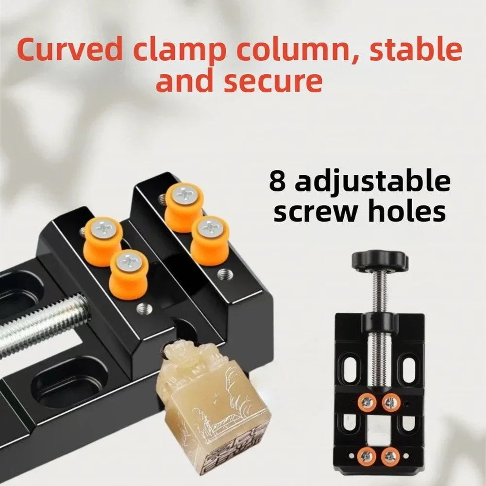 

57mm Aluminum Alloy For MINI Bench Vise for DIY Jewelry Making with 0-54mm Adjustable Clamping and Lightweight Design