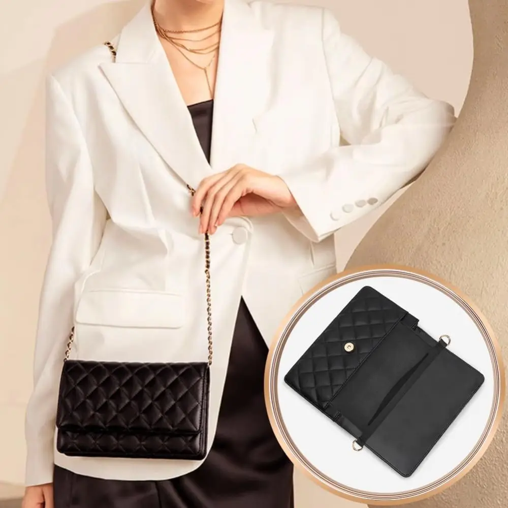 إدراج محفظة ناعمة لحزام السلسلة جديد مع حلقات D PU محفظة إدراج محفظة إدراج منظم النساء #5