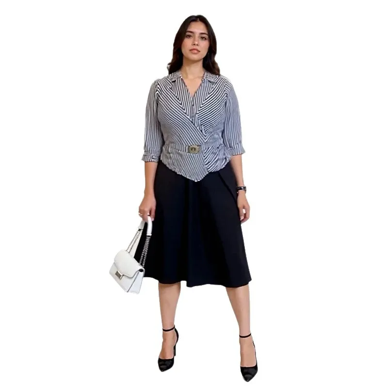 

Африканские платья Dashiki для женщин, осеннее элегантное африканское платье с рукавами 3/4, v-образным вырезом из полиэстера, вечернее платье миди, африканская одежда