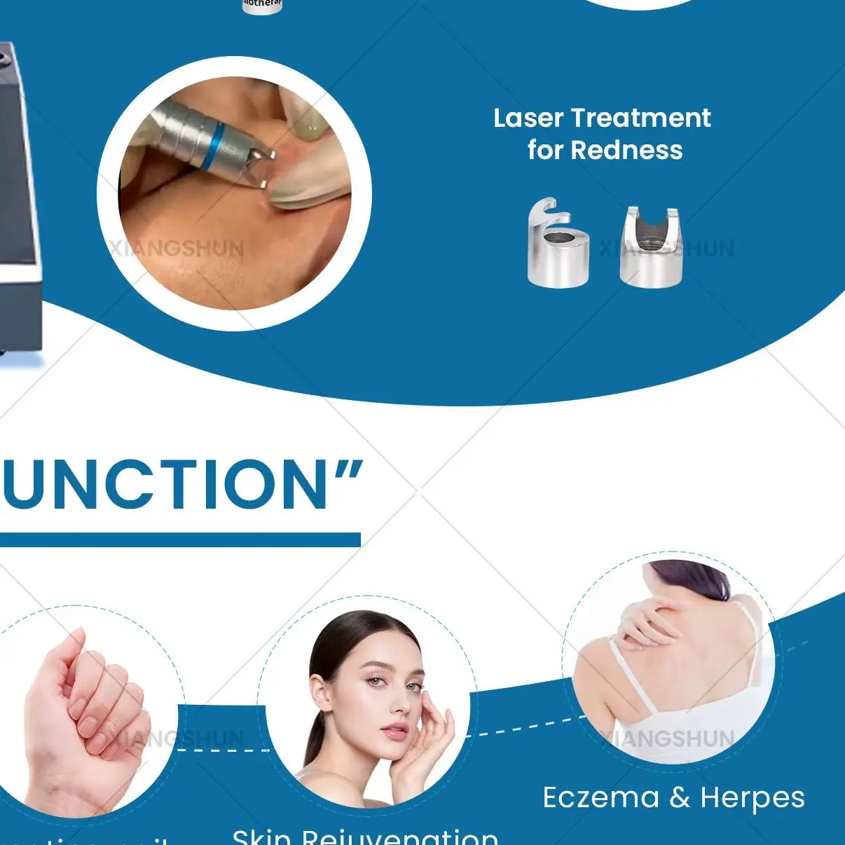 

Portable 30W 5 IN 1 980NM Diode Laser Machine For Skin Fungal Infection Image Vascular Vein Removal Nail Fungus Removal Device