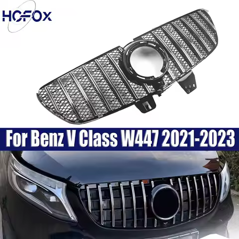 Upgrade Front Inlet Mesh Grille Bumper Grill Middle Grid For Mercedes-Benz V Class W447 V220 V250 V260 V300 2021-2023