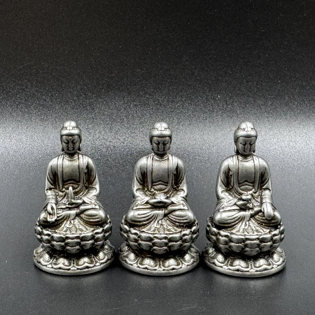 Tibetan Tiantian three Treasures Buddha Buddha Sakyamuni Amitabha Medicine Buddha pocket decoration