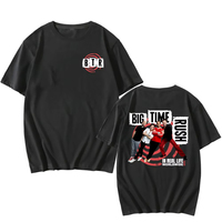 BTR IN REAL LIFE WORLDWIDE 2025 TOUR TEE Rock Band Big Time Rush Tshirts Loose Casual Men Women T-shirt Graphic Print Clothing