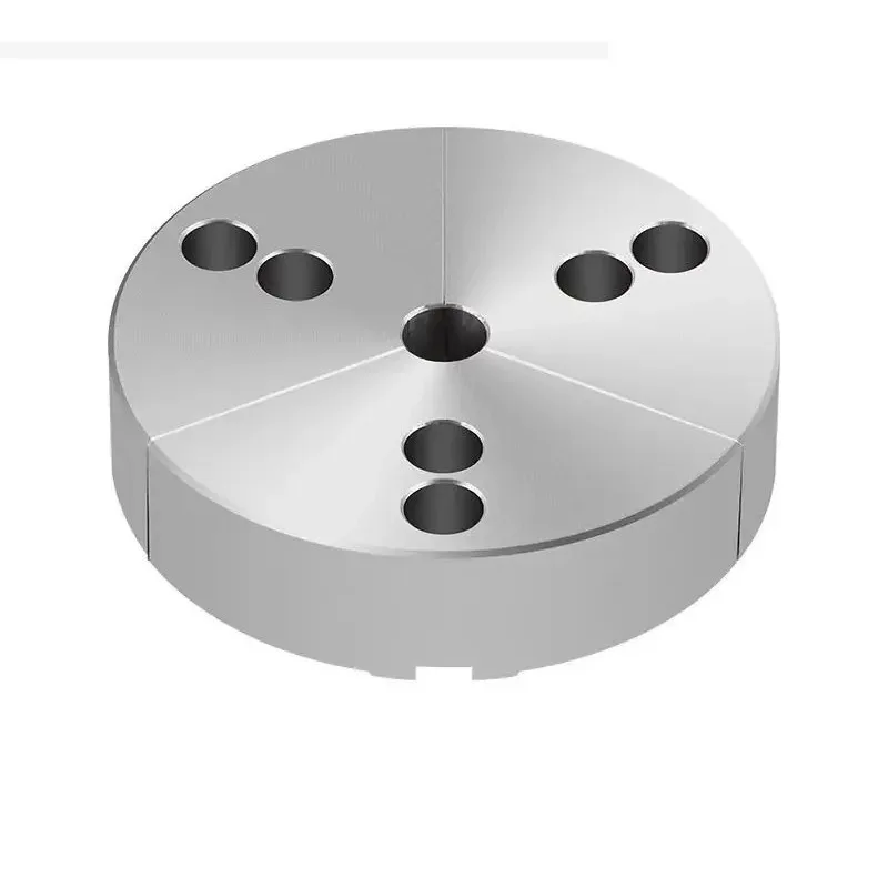 Hydraulic 3 jaw chuck fan soft claw 5 6 inches raised cylindrical fully enclosed raw