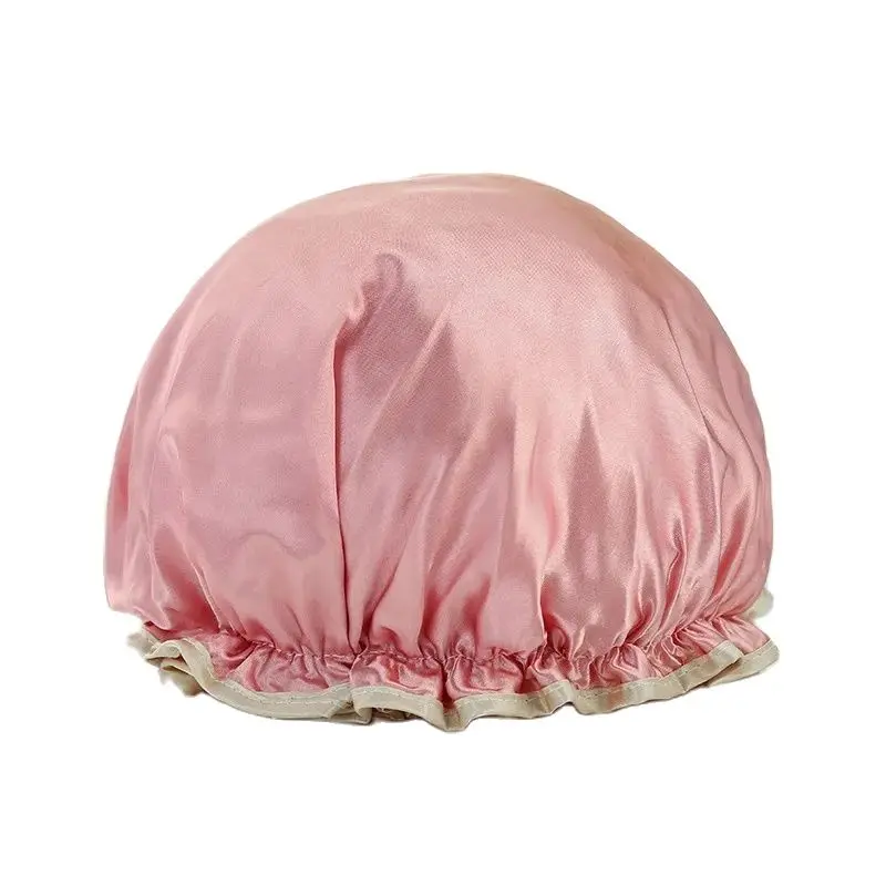 Waterproof Bath Hat Bathroom Shower Hair Cover Women Supplies Shower Cap Adult Shower Bath Bathing Caps Bathroom Accessories