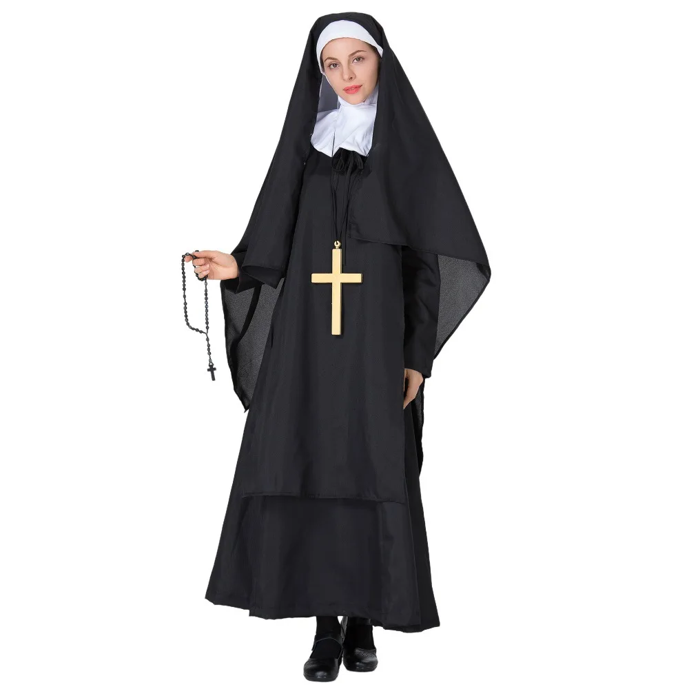 زي تنكري جديد لعام 2025 لعيد الهالوين، زي عبادة وراعية وقساوسة للعروض المسرحية من الشركة المصنعة الصينية