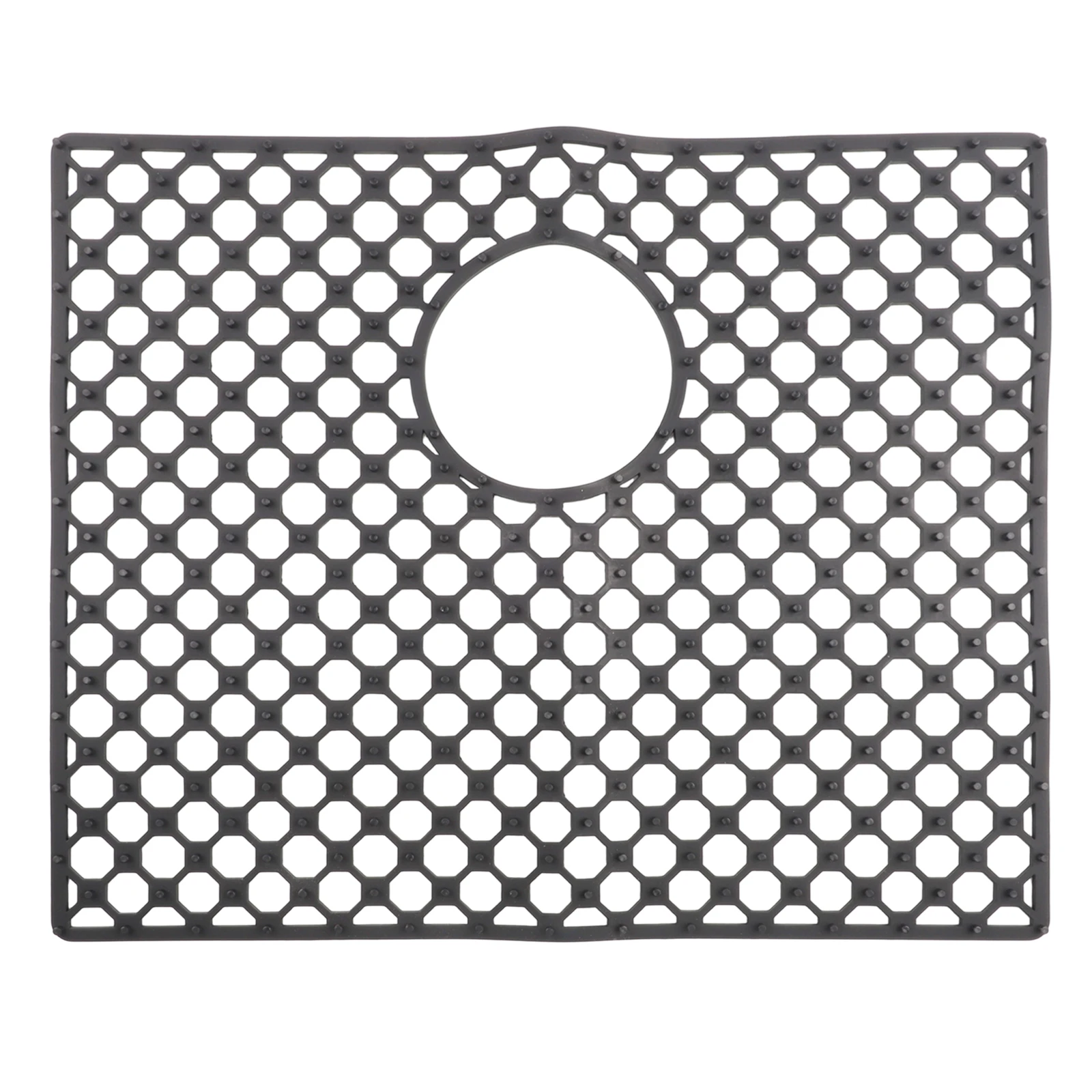 Non Slip Silicone Sink Mat with Heat Resistance and Drain Openings for Maintaining a Clean and Protected Kitchen Sink