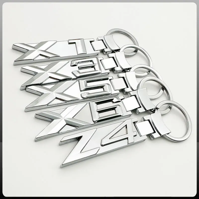 For BMW G01 G80 F15 F16 F82 E53 E70 E71 E85 Z4 X1 X3 X5 M3 M6 M5 Auto Parts Key Ring 3D Metal Modeling Car Key Chain Decorate