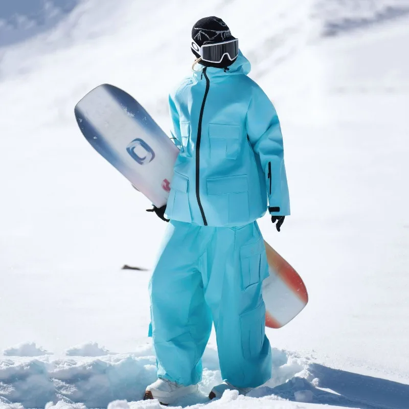 

Ski Jacket and Pants for Men and Women Waterproof Windproof Warm Outdoor Sports Snowboarding Skiing Clothing Ski Suit Women