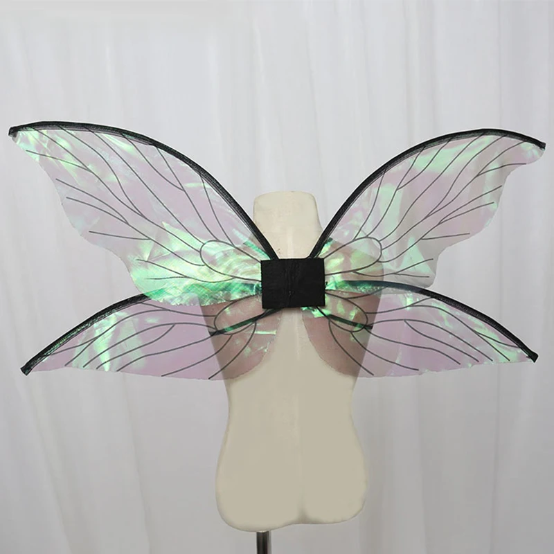 Alas de hada de mariposa para niños, accesorios de fiesta de Halloween, disfraz de elfo, accesorios de recuerdo, alas de Ángel brillantes