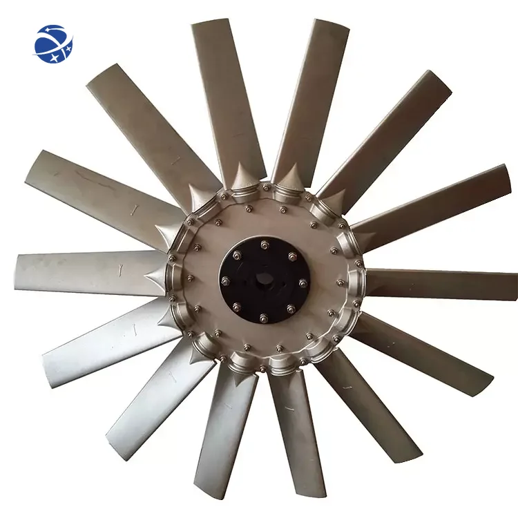 High performance adjustable aluminum alloy axial fan blade fan impeller