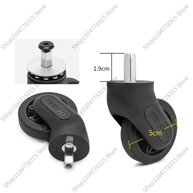 W224# Removable Square‑Corner Caster Wheel For DELSEY Luggage, Spare Replacement Repair Roller