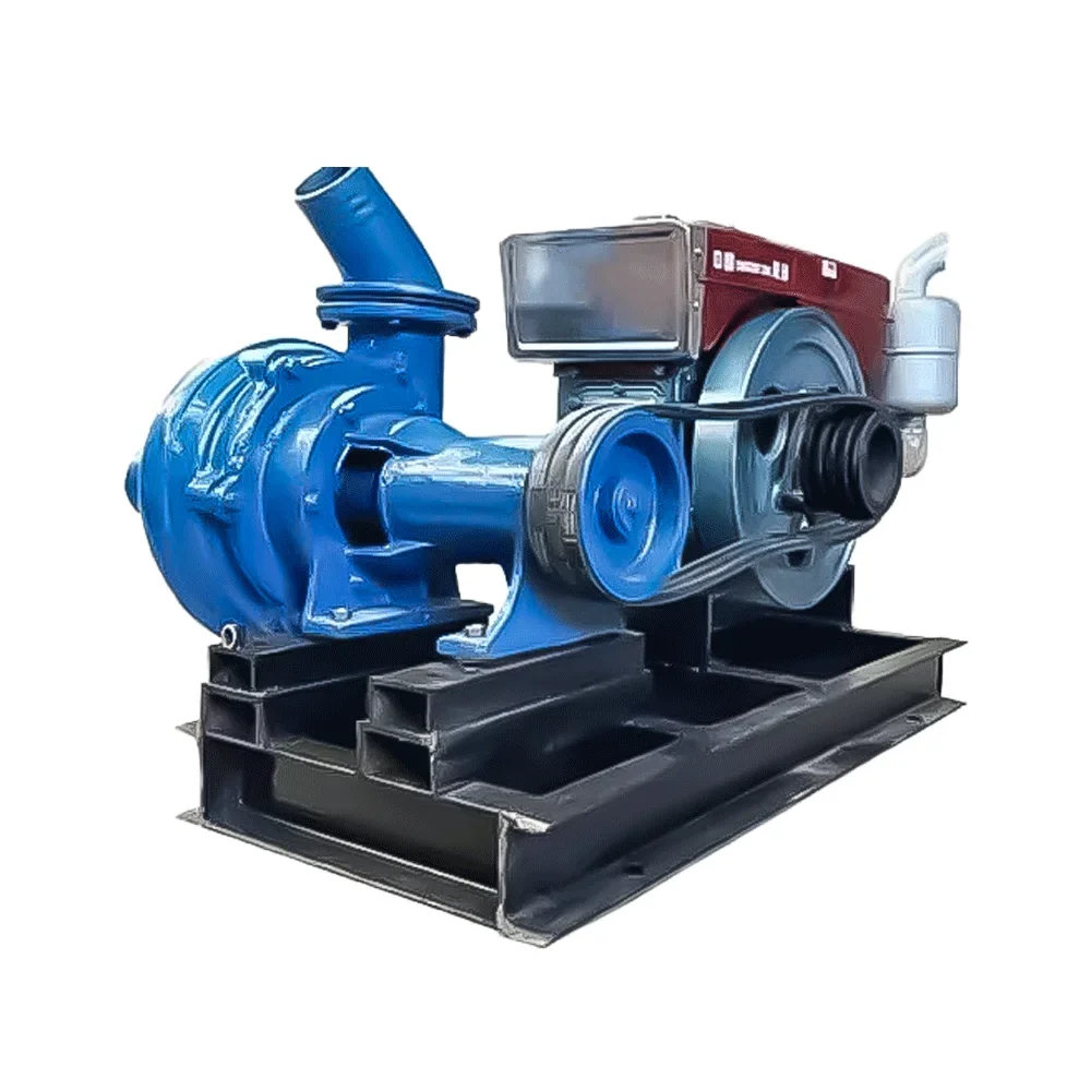 Horizontal sand suction pump Automatic river bottom dredging sand suction diesel engine Small mud pump sand 2 3 4 6 inches