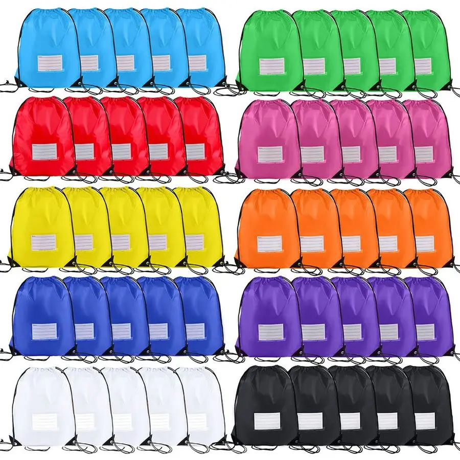 

Pcs Drawstring Bags,Bulk Draw String Backpack, Cinch Bag Sackpack for Travel Gym Sport, 10 Colors