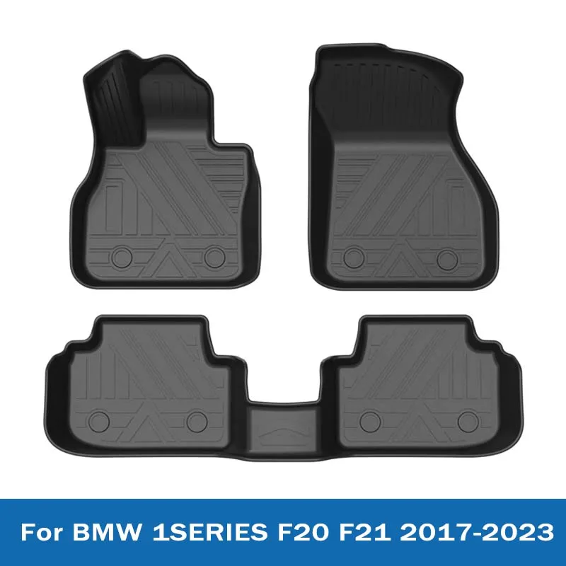 

Rubber Car Floor Mats For BMW 1Series F20 F21 2017-2023 All Weather Anti Slip TPE Accessories Waterproof 3D Car Mats