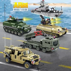 Kaizhi tank armored vehicle Boys children building blocks toy matching assembly gift