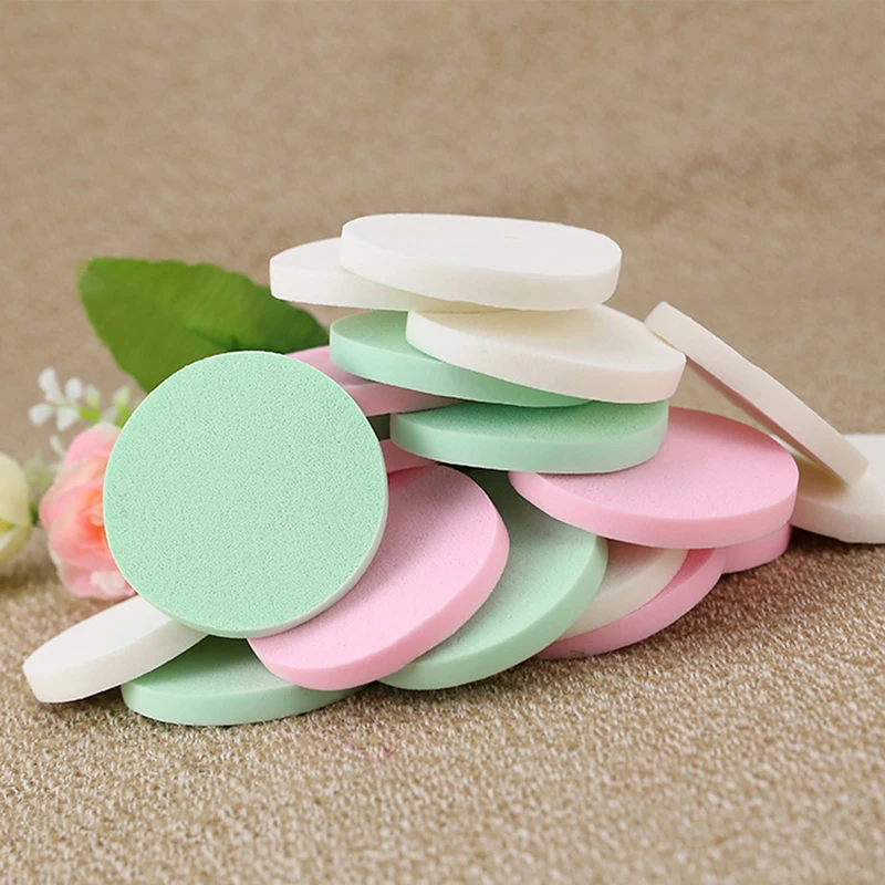 20개입 두꺼운 얼굴 세정 스펀지 메이크업 퍼프 클렌징 메이크업 제거 도구 얼굴 세정 퍼프 재사용 가능한 얼굴 관리 도구