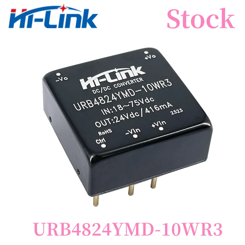 

Hi-Link URB4824YMD-10WR3 10W 48V to 24V 416mA DC источник питания, понижающий преобразователь, изолированный модуль питания URB4824YMD-10WR3