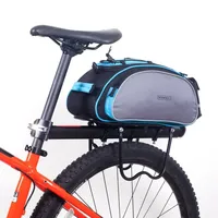 ROSWHEEL Mountain Bike Cargo Bag Bicycle Multi-Function Rack Bag Polyester Fiber Durable Pannier for Cycling Traveling