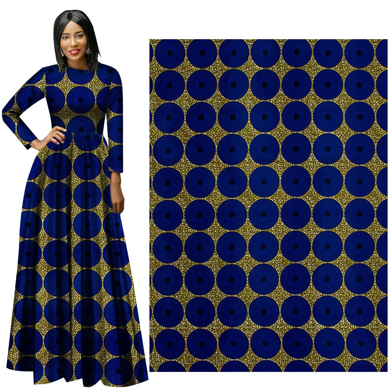 African Wax Print Fabric Ankara Wax High Quality Pagne Guaranteed Veritable Real Wax Soft Dresses Sewing Material