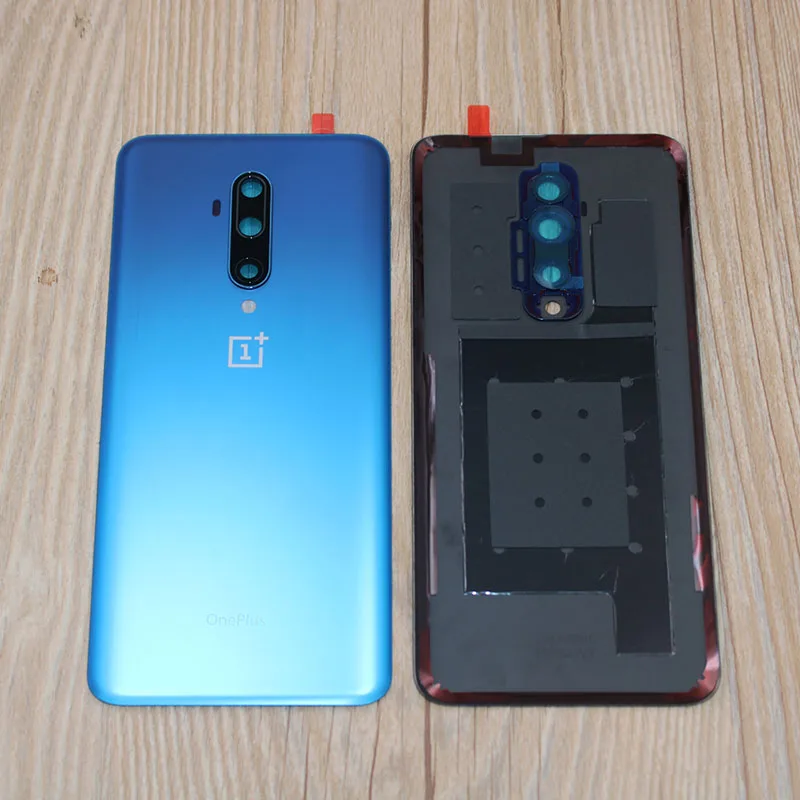 

Оригинальная задняя стеклянная крышка для Oneplus 7T Pro 5G 1 + 7TPro, чехол для аккумулятора, задняя дверь, крышка, панель, запасные части + объектив камеры