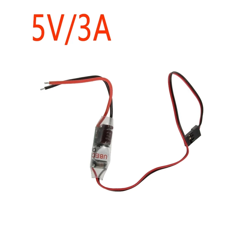 3A 2-5s FPV Receiver catu daya, Regulator tegangan eksternal BEC (UBEC) 5V modul Regulator Step-Down untuk pesawat RC